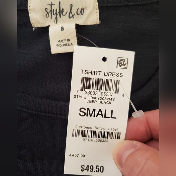 Style & Co Short-Sleeve A-Line Dress - Picture 10 of 13